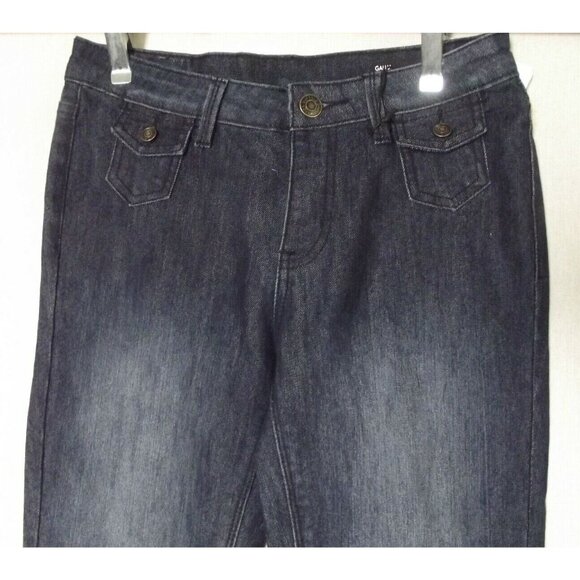 Buffalo David Bitton Gallia 27/4 x 33" Mid Rise Stretch Flare Jeans Night Vtg - Picture 2 of 9